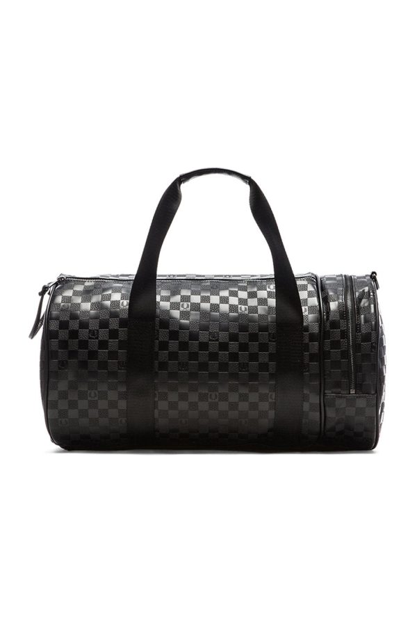 FRED PERRY NYLON CHECKER BARREL BAG Online Sale