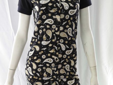 Amy Winehouse Black Bandana Print Fred Perry Shirt Dress Online Hot Sale