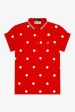 Amy Winehouse Lipstick Red Polka Dot Pique Shirt on Sale