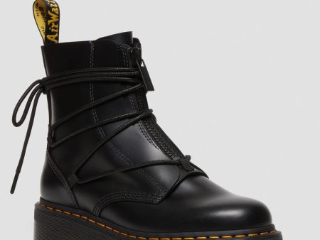 Jarrick II Laced Leather Platform Boots For Cheap