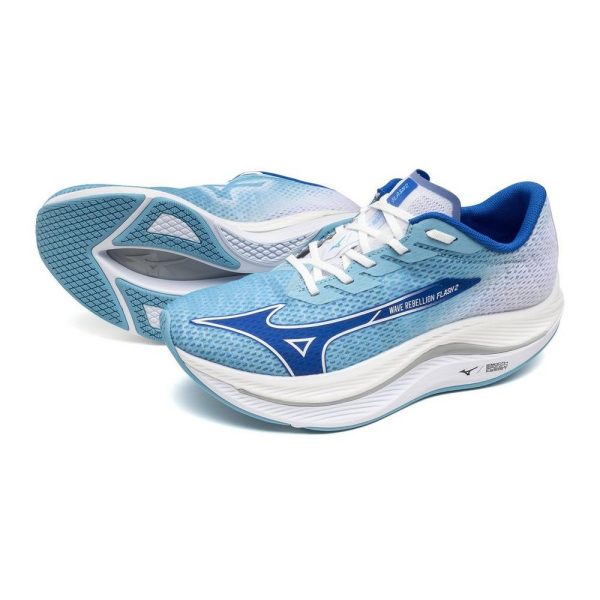 Mizuno Men s Wave Rebellion Flash 2 - River Blue Mugen Blue on Sale