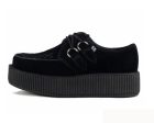 T.U.K Black Suede Viva Mondo Creeper For Discount