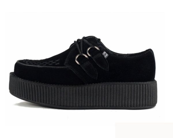 T.U.K Black Suede Viva Mondo Creeper For Discount