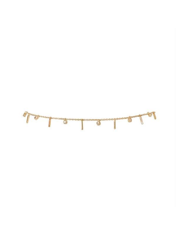 Bezel Bar Dangle Choker For Cheap