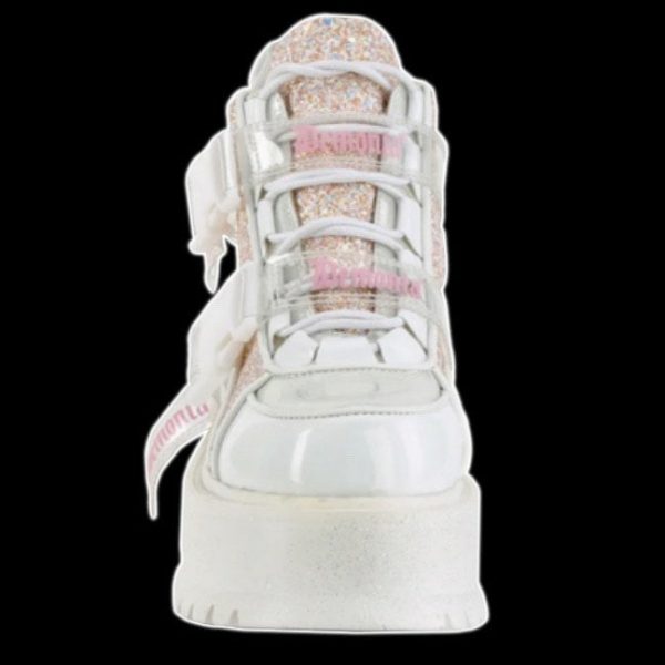 Demonia - White Slacker Sneaker For Cheap