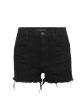 Jason Wu paneled frayed denim shorts For Sale