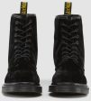 CASTEL BLACK CRUSHED VELVET LACE UP BOOT Discount