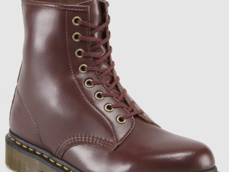 1460 Vegan Cherry Red Felix Rub Off Boot Fashion