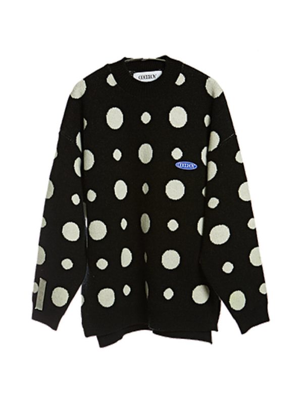 Big Logo Dots Sweater [ship immediately!] Supply