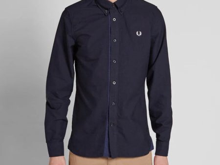 Fred Perry Gingham Trim Oxford Shirt Discount