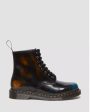 1460 Black+Multi Rainbow Rub Off Leather Lace Up Boot For Cheap