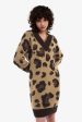 Amy Winehouse Leopard Knitted Dress Hot on Sale