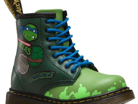 1460 Kids TMNT Leo L Green T Lamper Boots Discount