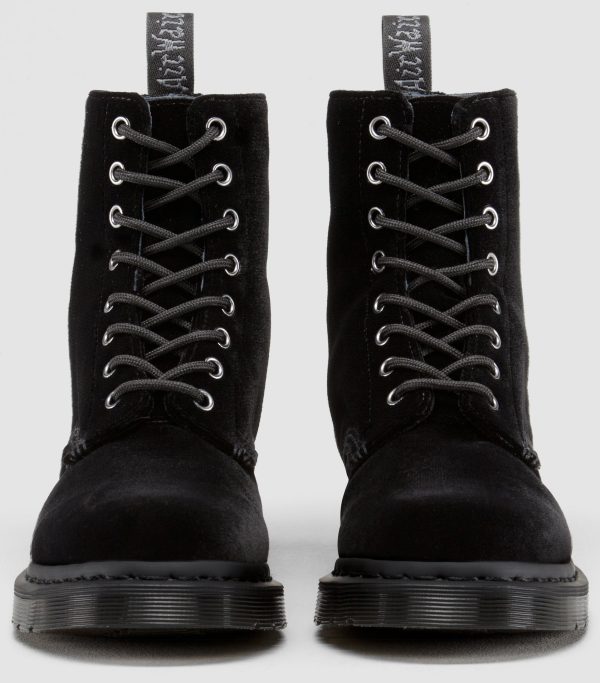 Page Black Velvet Boots on Sale