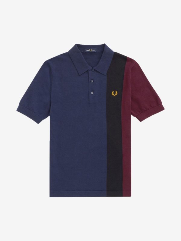 Fred Perry Side Panel Knitted Shirt Fashion