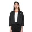 Fred Perry Amy Winehouse Satin Bomber Jacket (Black) For Discount