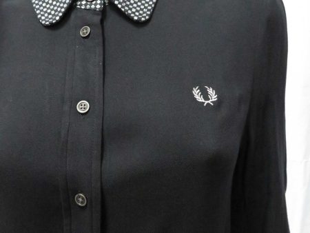 Fred Perry Metallic Collar Shirt Dress For Sale