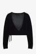 Amy Winehouse Black Open-Knit Wrap Cardigan Cheap