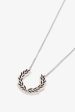 Fred Perry Black Plated Laurel Wreath Necklace Cheap