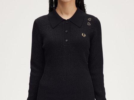 Amy Winehouse Metallic Ribbed Knit Top Online Sale