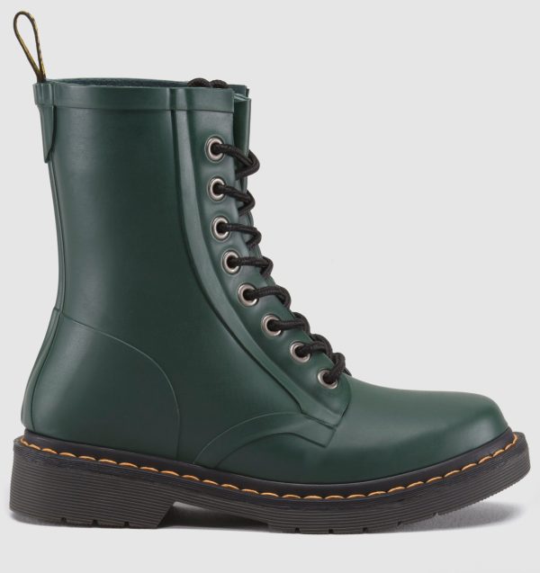 DRENCH MATTE GREEN RUBBER BOOT on Sale