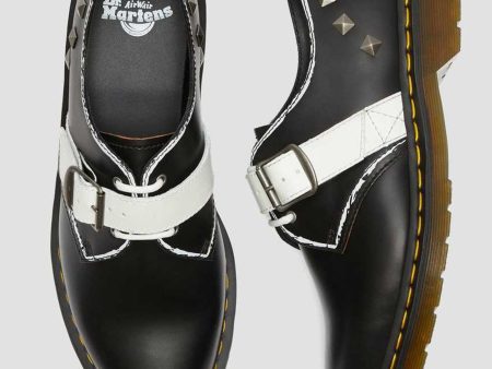 1461 ZAMBELLO STUD BLACK+WHITE VINTAGE SMOOTH+SMOOTH OXFORD Online Hot Sale