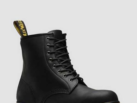 1460 Black DM Smooth Hardlife Leather Lace Up Boot Online Hot Sale