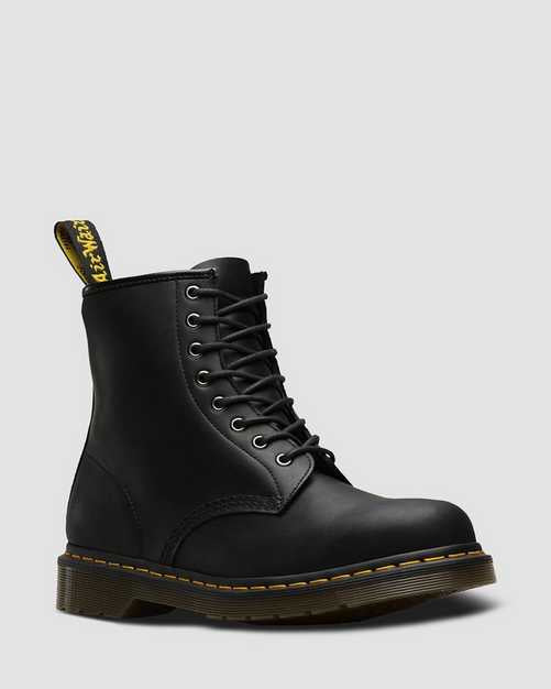 1460 Black DM Smooth Hardlife Leather Lace Up Boot Online Hot Sale