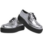 T.U.K SILVER WINGTIP BROGUE VIVA LOW CREEPER For Cheap