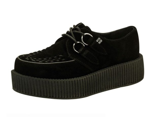 T.U.K Black Suede Viva Mondo Creeper For Discount