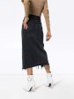 Elizabella front slit denim skirt Online Sale