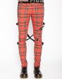 Tripp NYC Plaid Chaos Pants (Red) Supply