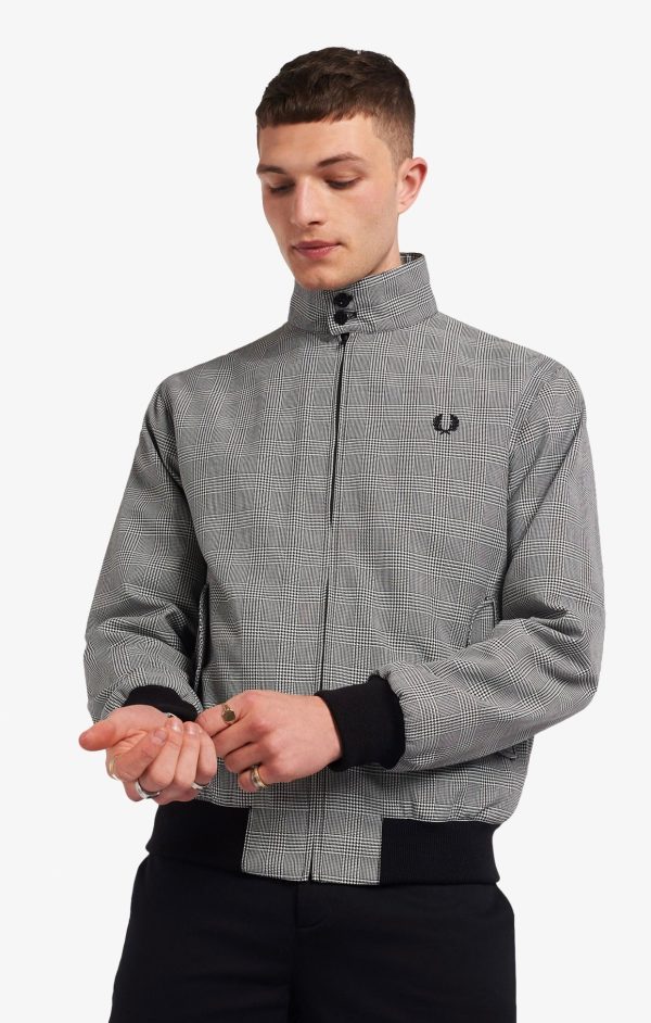 FRED PERRY PRINCE OF WALES HARRINGTON JACKET on Sale