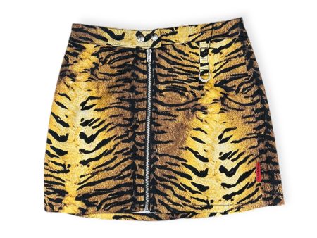 Tripp NYC HW Zip Tiger Skirt Online Hot Sale