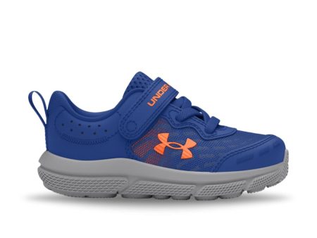 Under Armour Boys Toddler UA Assert 10 AC - Tech Blue Mod Gray Orange Blast For Discount