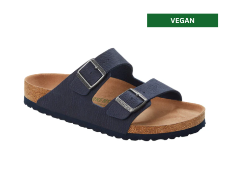 Birkenstock Arizona Vegan Sandals - Desert Dust Indigo Blue (BirkiBuc) For Sale