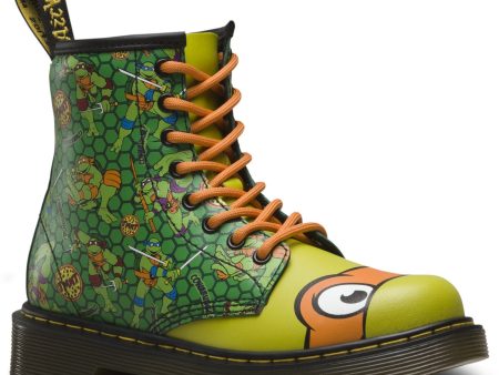 1460 Kids TMNT Mikey M Green T Lamper Boots Supply