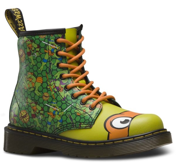 1460 Kids TMNT Mikey M Green T Lamper Boots Supply