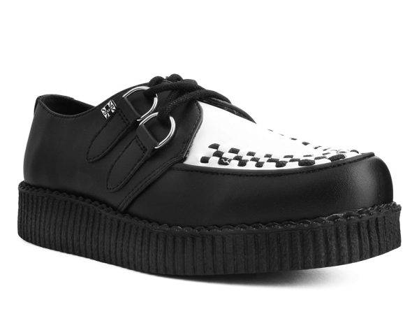 T.U.K BLACK WHITE TUKSKIN VIVA II CREEPER Discount