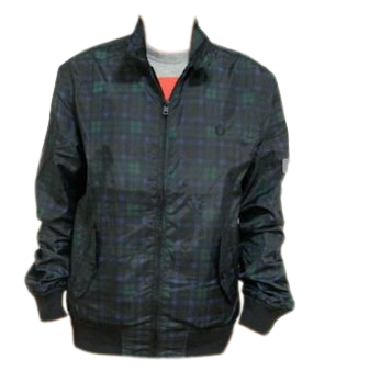 Tartan check nylon jacket Fashion