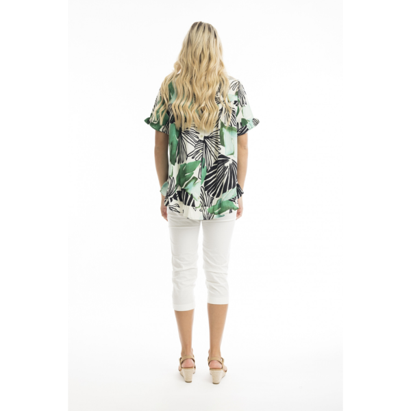 Orientique Papagayo Frill Top For Discount