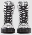 MIX SILVER MINI METALLIC SNAKE HI TOP SNEAKER For Discount