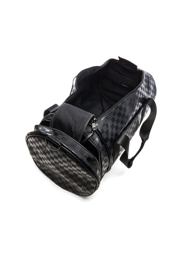 FRED PERRY NYLON CHECKER BARREL BAG Online Sale