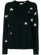 Navy Slouchy Star Cashmere Sweater Fashion