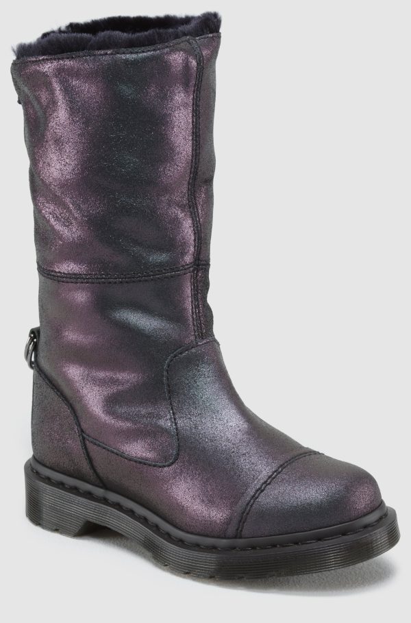 Pasha Black Crackle Suede Boot Discount