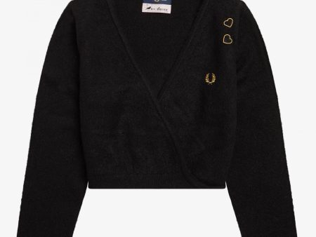 Amy Winehouse Black Wrap Cardigan For Discount