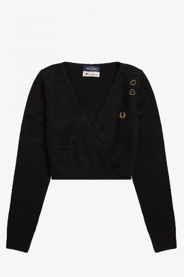 Amy Winehouse Black Wrap Cardigan For Discount