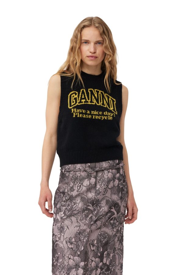 GANNI K2091 HAVE A NICE DAY VEST Online