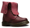 HAZIL CHERRY RED VIRGINIA+DARKEN SUEDE MID HALF BOOT Online Sale