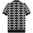 Fred Perry Geometric Jacquard Knit Polo Shirt Online Sale